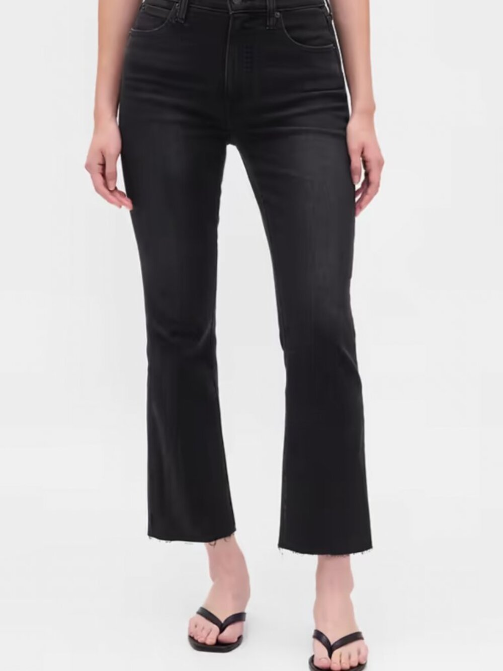 GAP kick fit high rise cropped jeans washed black. Size 34/18 r New without tags
